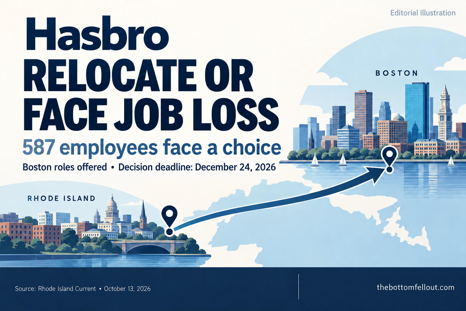 Illustrative graphic for: Hasbro offers 587 Pawtucket employees a move to Boston